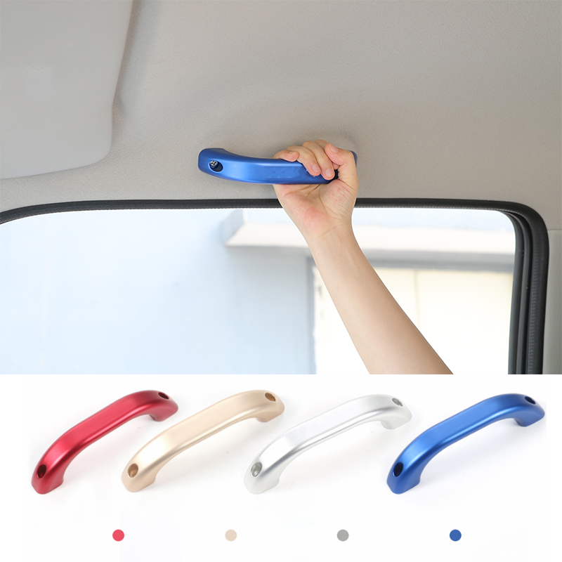 Couverture de décoration de poignée de maintien de toit de voiture pour Suzuki Jimny 2007 + accessoires d'intérieur de voiture (alliage d'alumini