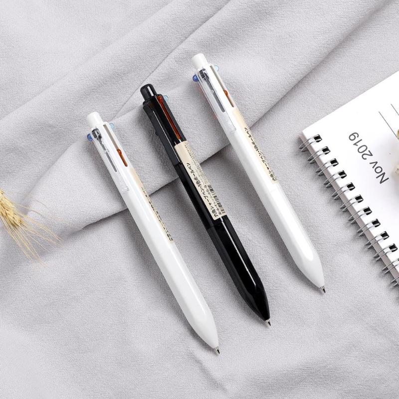 

JIANWU 1pc Simplicity 5+1 colors refill Ballpoint pen Mechanical pencil for Writing Multi functional creative business pen