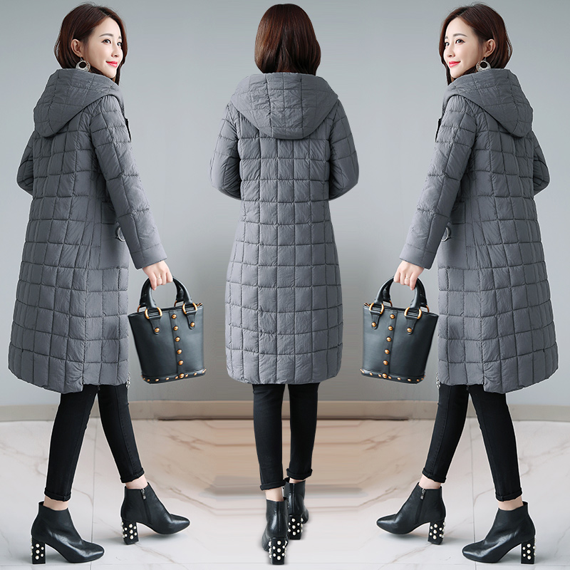 

Winter Jacket Women Parkas for Coat Fashion Female Slim Jacket With a Hood Large Hooded Collar Coat 2019 Autumn Outwear Ladies, Black