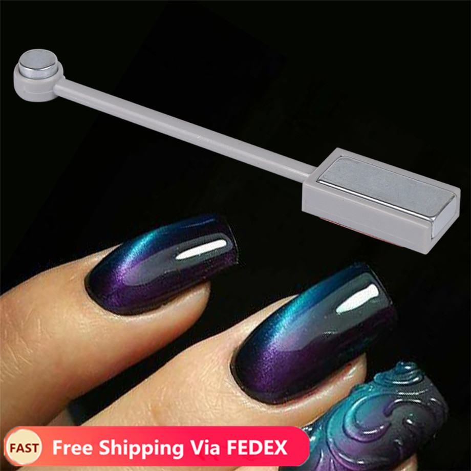 

Double Headed Nail Art Magnet Stick Cat Eyes Magnet for Nail Gel Polish 3d Line Strip Effect Strong Magnetic Pen Tools