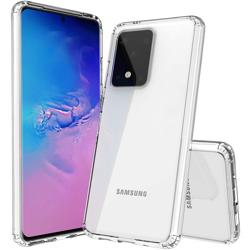 

For Samsung Galaxy S20 Case Slim Clear Transparent Hybrid Soft TPU Hard PC Protection Cover Phone Case For Samsung S20 Plus S20 Ultra