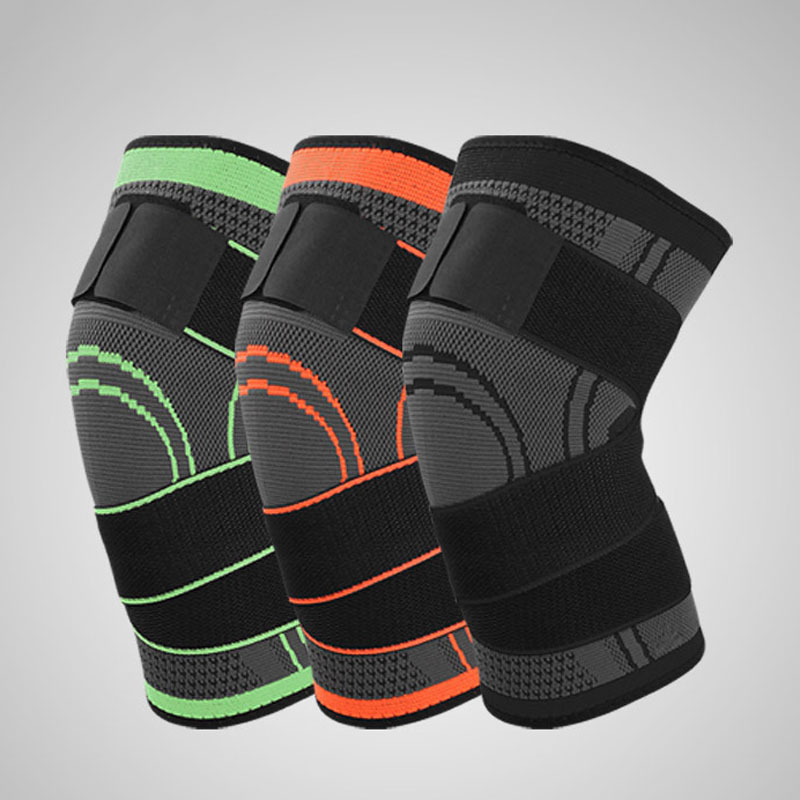 

1pcs Sports Kneepad Pressurized Elastic Safety Knee Pads Professional Training Breathable Elastic Knee Support Protect, Green