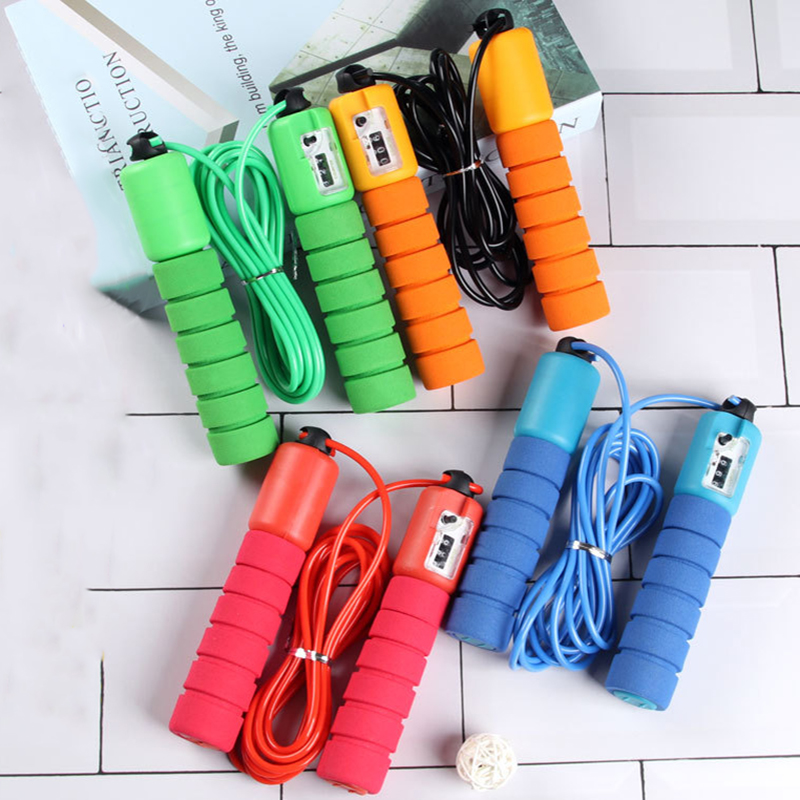 

Skipping 4 Colors Counting Jump Rope Professional Training Speed Jump Ropes Plastic Portable Fitness Equipment Children Adult DS0580 CY