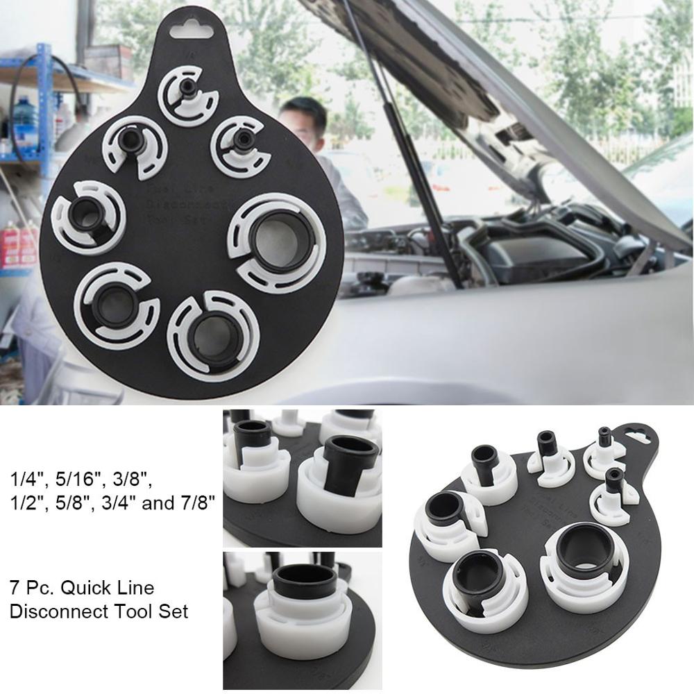 

7pc Quick Disconnect Tool Set AC Fuel Line Transmission Parts Compressor Clutch Puller Tool Kit | Car Air Conditioner Remover@10