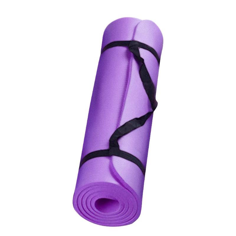 

183cm Extended Version Fitness Mat Yoga Mat Men And Women Fitness Sports Color Yoga Blanket Non-Slip Beginner #YL5, Black
