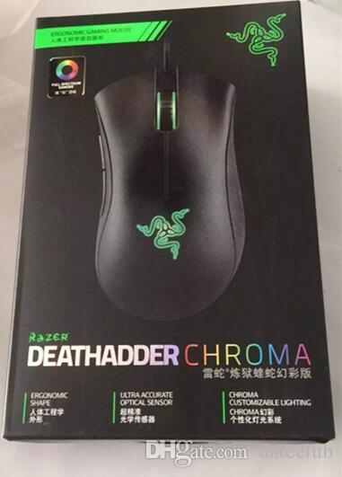

Razer Deathadder Chroma USB Wired Optical Computer Gaming Mouse 10000dpi Optical Sensor Mouse Razer Mouse Deathadder Gaming Mice