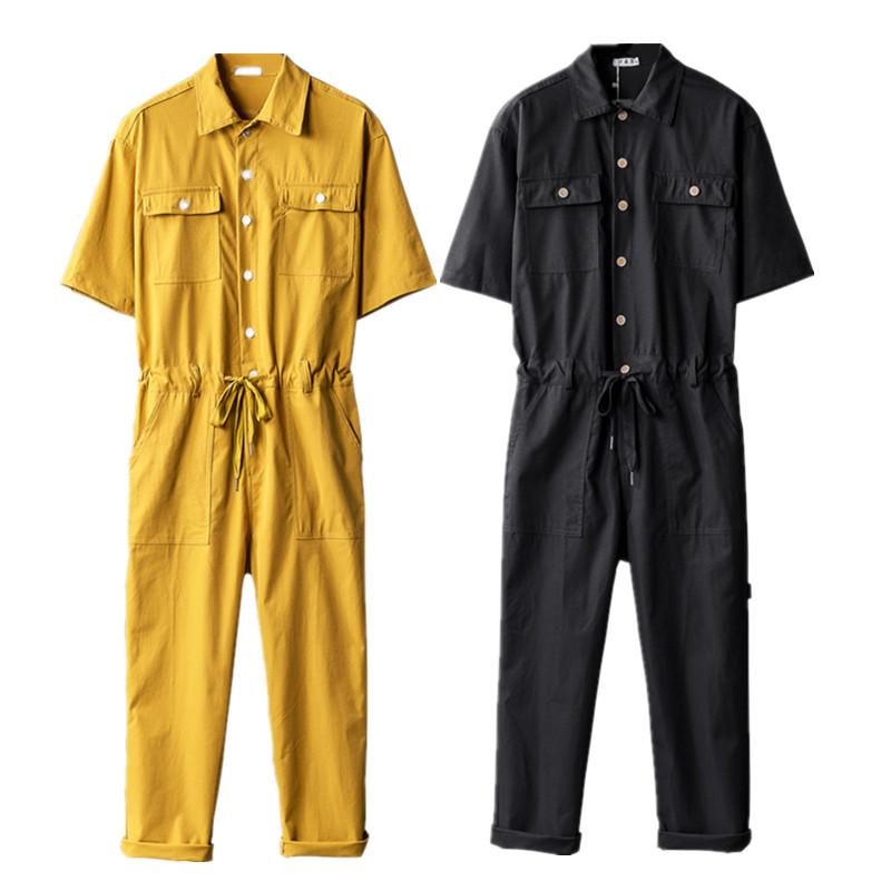 mens yellow jumpsuit