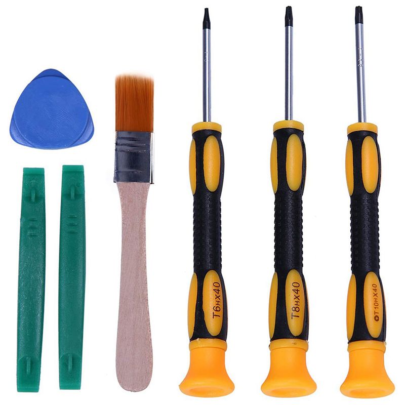 

Tool Kit for Xbox One / S / X Xbox 360 PS4 and PS3 7 in 1 Toolset For Controllers and Consoles T6 T8H T10H Sizes