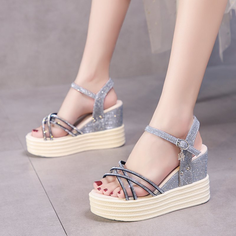 

2020 new summer INS Fashion Women Platform Sandals Open Toe Buckle Strappy Sandals Women Summer Shoes Woman size 35-39