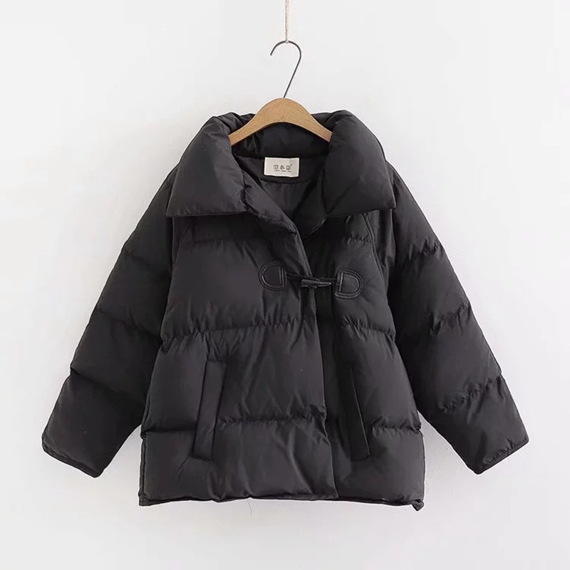 

Fashion 2019 Winter Women Parkas Jacket Coat Warm Females Clothing, Black