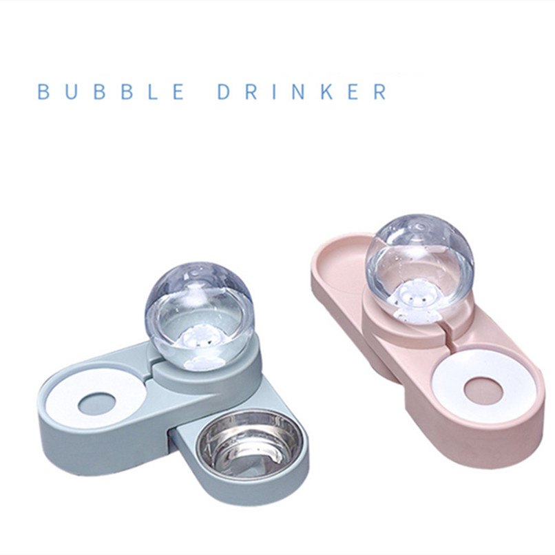 

Pet Automatic water not wet mouth dispenser Dog Bowls & Feeders Dogs Supplies large capacity cat Automatic renewal of water Split Layer 0131