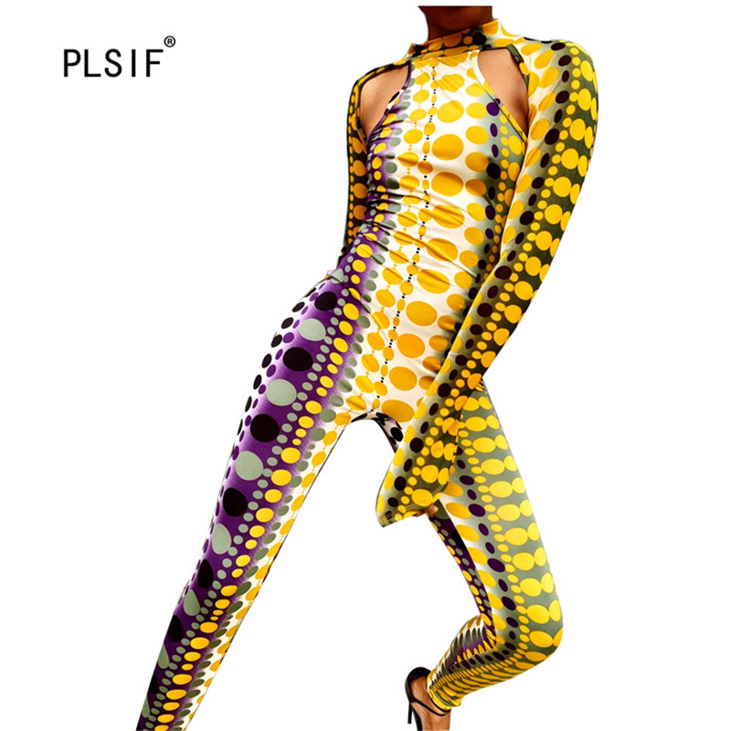 yellow tight jumpsuit