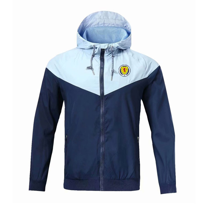 

Scotland national team Soccer zipper windbreaker long sleeve jacket coat winter football windbreaker hoodie jacket Sportswear Men's Jackets