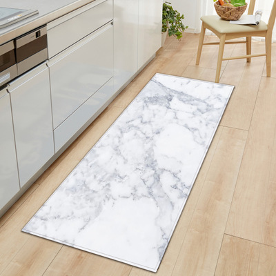 

Urijk Black White Marble Printed Floor Mat Welcome Doormat Anti Slip Kitchen Carpet Outdoor Hallway Portch Rug Door Mats, A-white