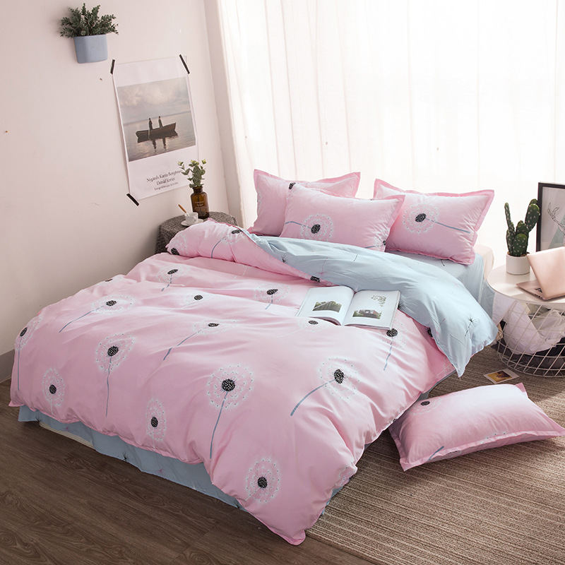 

Dandelion Plant Pink 4pcs Girl Boy Kid Bed Cover Set Duvet Cover Adult Child Bed Sheet Pillowcase Comforter Bedding Set 61014, 2tj-61023-005