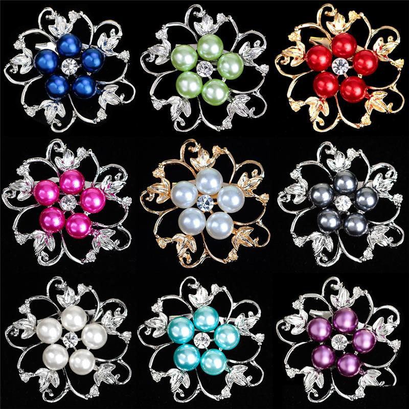 

diamondl Pearl Flower Brooches Pins Corsages Wedding Bridal Brooch Pins designer brooches luxury designer pin brooches jewelry