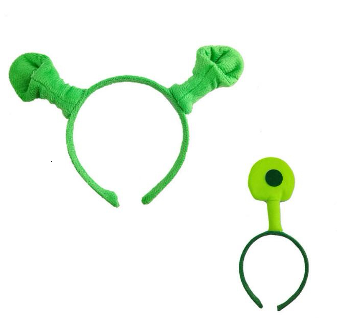 

Halloween Children Adult Show Hair Hoop Shrek Hairpin Ears Headband Head Circle Party Costume Item Masquerade Party Supplies GB1546