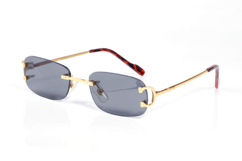 

new fashion sport men rimless sunglasses women clear lenses fashion buffalo horn sun glasses mens sun glasses Lunettes Gafas de sol