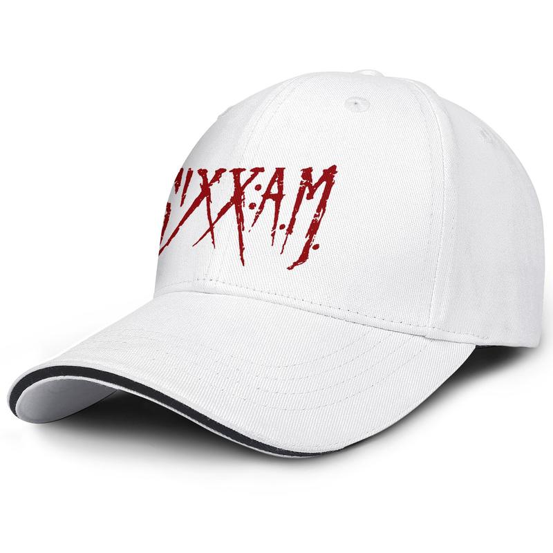 Sixx A.M Logo red white man and woman sandwich hat truck driver cool fit golf hat sports fit personalized cap best personalized sandwi