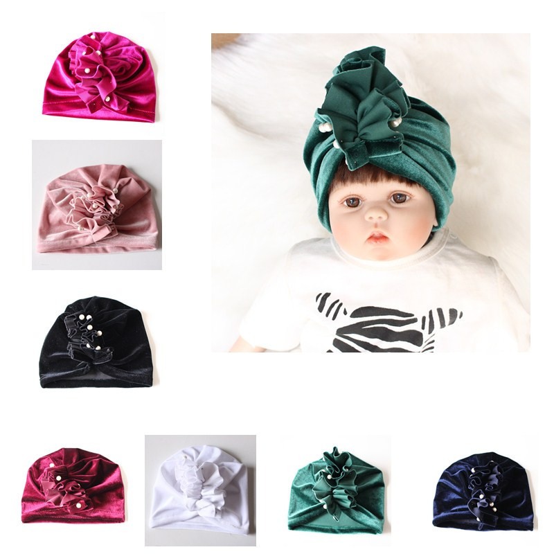 Newborn Baby Infant Soft Cotton Hat Fashion Stripe Warm Cap Photography Props Khaki Wide Stripe