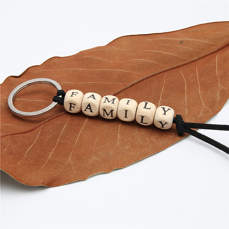 

Key Ring Personalised Keyring Keychain Name Wood Xmas Gift Bagpack Tag Favour Gift Letter Handmade, Slivery;golden