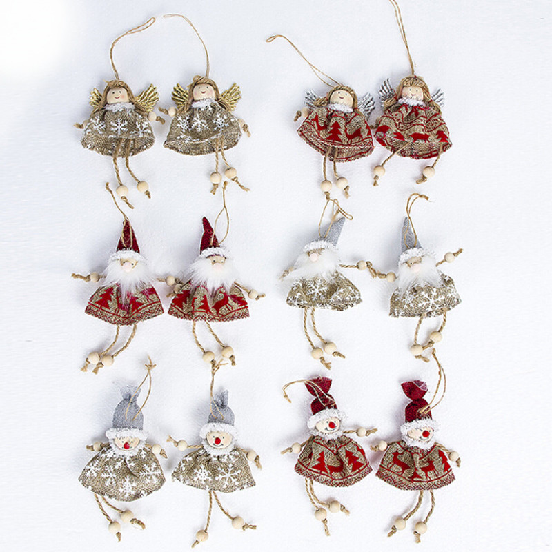 

New Fashion Drop Ornament Christmas Doll Toy For Home Christmas Tree Decorations Xmas Kids New Year Gifts Table Decoration