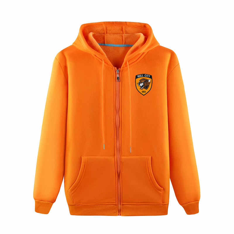 

hull city fc Soccer jackets Soccer Jerseys sports training jacket Fashion Leisure Hooded jackets Long sleeve Football jackets Fans Tops, Red