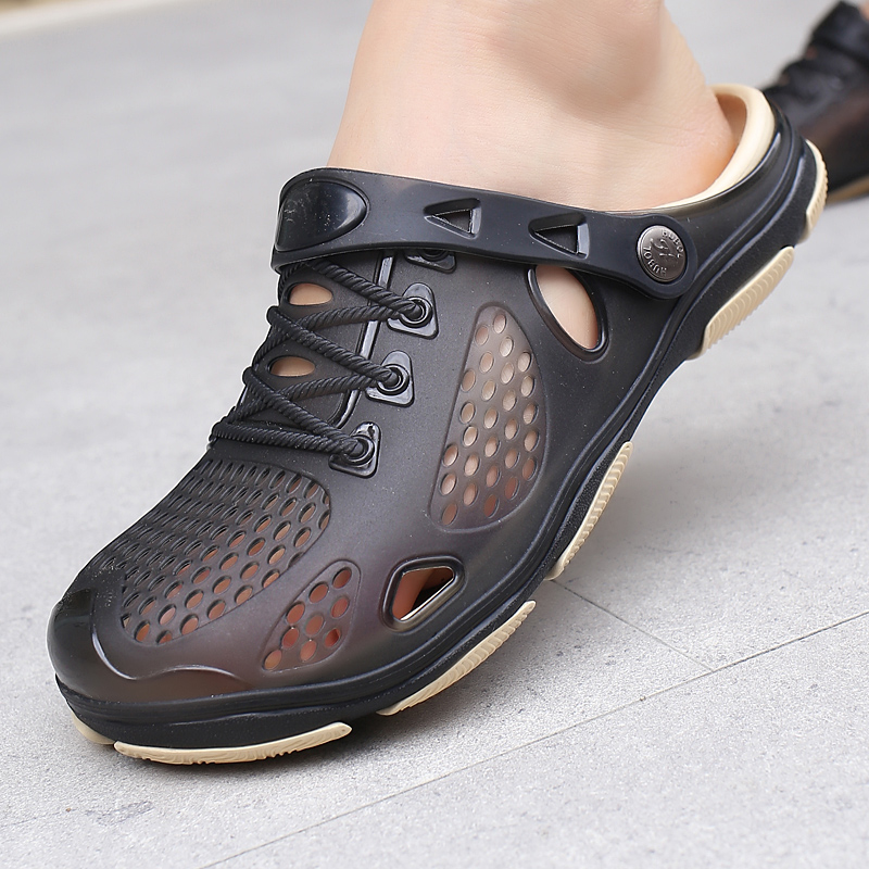 

Original New Garden Flip Flops Water Shoes Men Breathable Summer Beach Aqua Slipper Outdoor Swimming Sandals Gardening Shoes, Blue