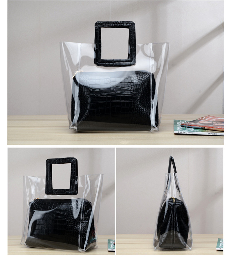 transparent handbags totes