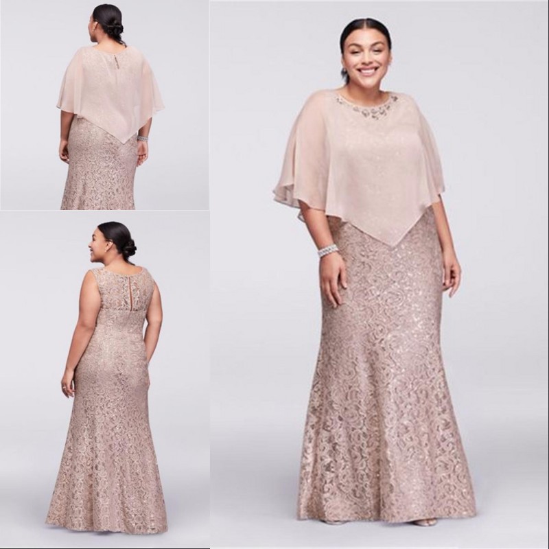 cape dress long plus size