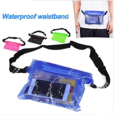 

Universal Waist Pack Waterproof Pouch Cases Water Proof Dry Bag Underwater Pocket Cover For Cellphone mobile phone money, Mixed color