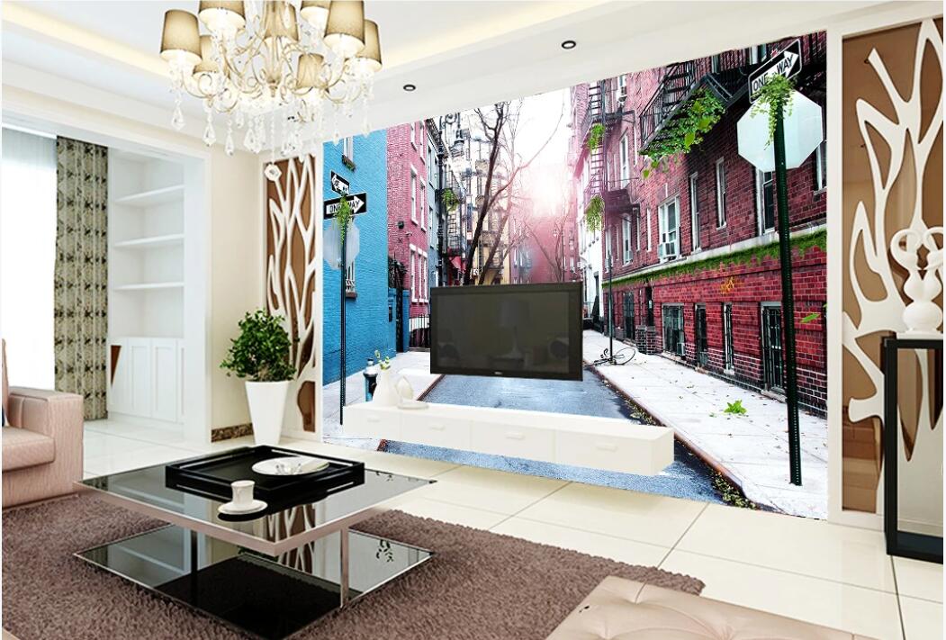 

3d room wallpaper custom photo mural European town country street background wall home decor wall art pictures wallpaper for walls 3 d, Non-woven fabric