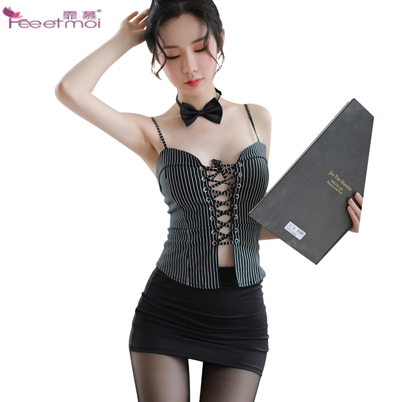 Bébé Poupée Sexy Lingerie Érotique Jeu De Rôle Femmes Bande Robes De Sexe Sous-Vêtements Ensemble Secrétaire Chaude Costume Sexy De Nuit Lingerie