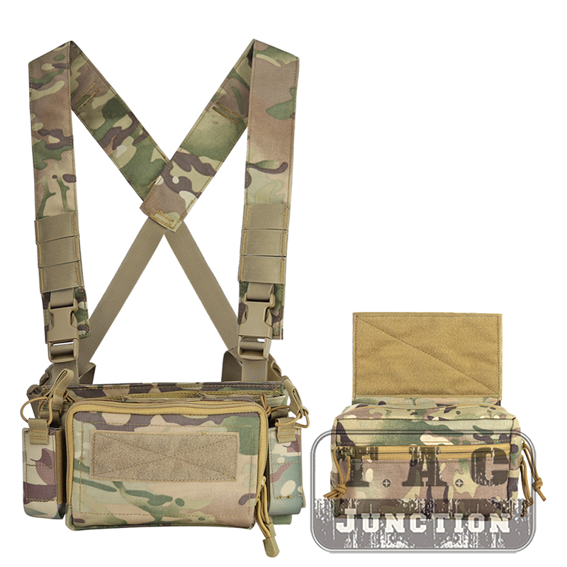 

Tactical Simple Version 3 Chest Rig Multicam Lightweight Armor Carrier Magazine Pouch For Hunting Utility Chest Rig, Mc