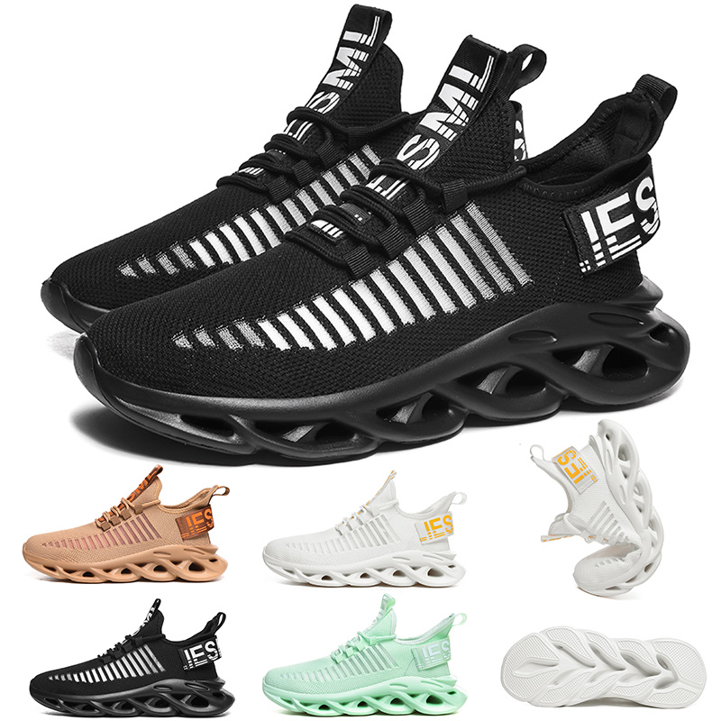 

men women running shoes triple black green white brown net surface casual breathable comfortable trainers designer sport sneakers size 39-45, A1