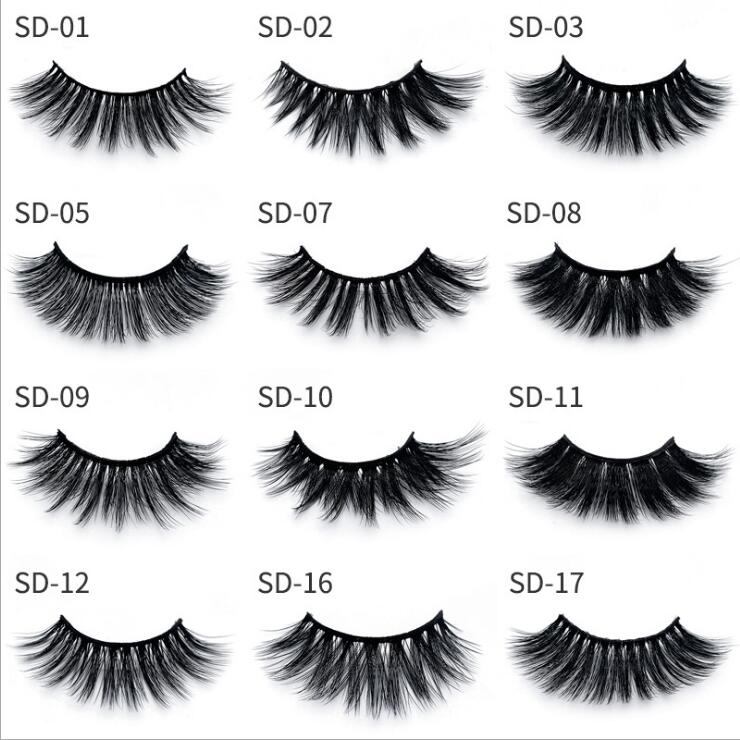

Fast Shipping!!!! 3D Mink Eyelashes Eye makeup Mink False lashes Soft Natural Thick Fake Eyelashes 3D Eye Lashes Extension Beauty Tools