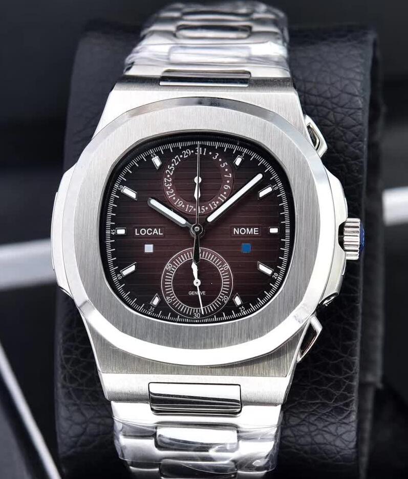 

4 Color Luxury High Quality Nautilus 5990/1A-001 40.5mm Stainless Steel Asia Mechanical Automatic Men's Mens Watch Watches, Blue