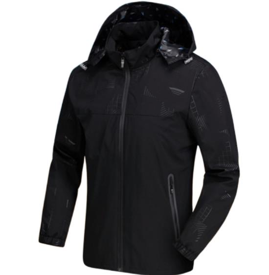 

Designer Jackets Spring Autumn Mens Jackets Hot Sale Outdoor Waterproof Windbreaker Fashion Brand Designer Men Coats Sweatshirt, Black
