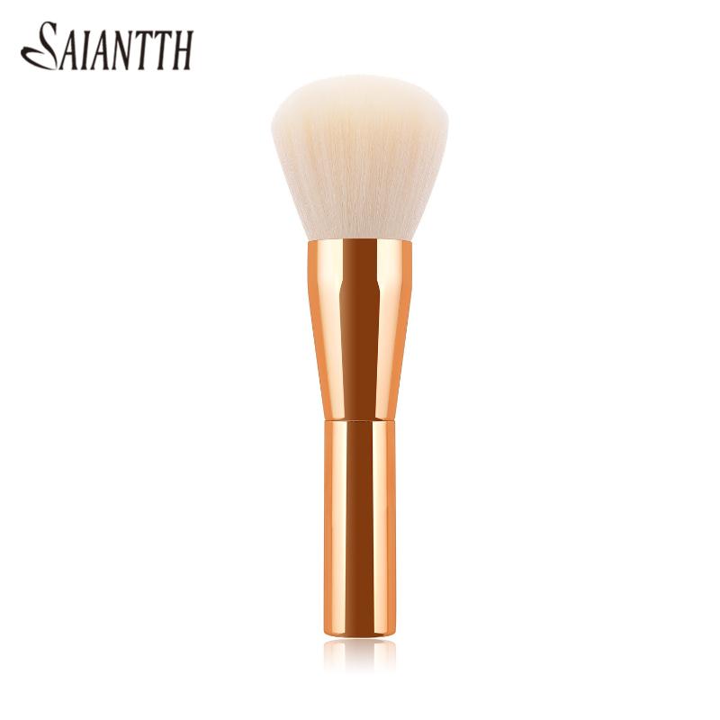 

Saiantth Single rose gold makeup brushes professional loose powder brush high grade beauty cosmetic tool face make up blush