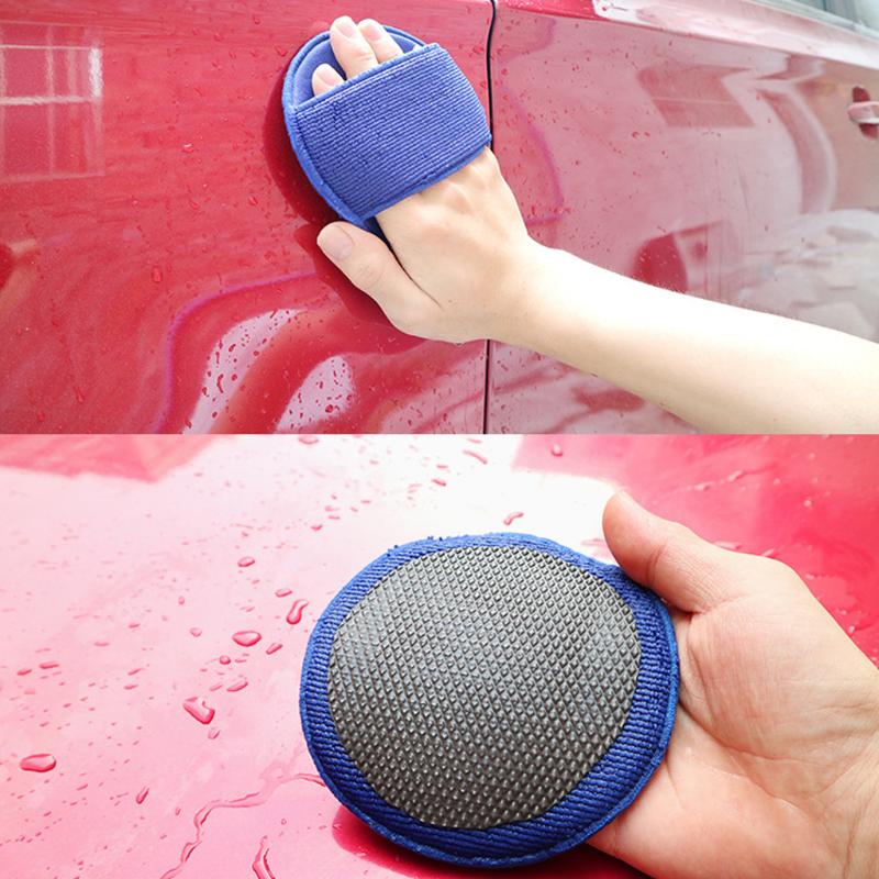 

Blue Polymeric Rubber Car Grinding Gloves Round Car Wash Beauty Grinding Cloth Decontamination Gloves Super Strong Washing #LR4