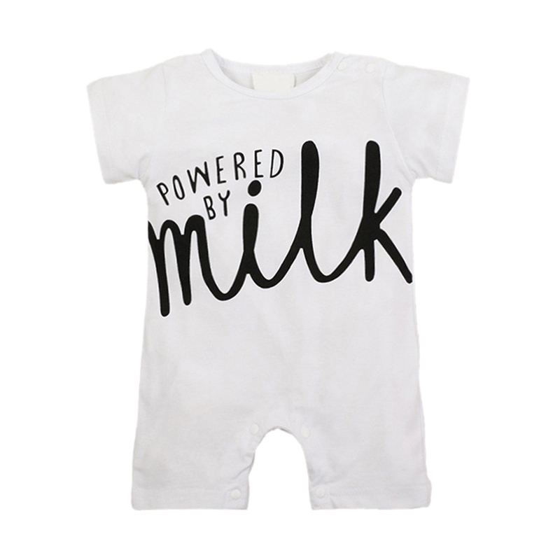 

Cotton Infant Baby Cartoon Animal Print Short Sleeve Rompers Kids Girls Boys Bodysuit Jumpsuit Newborn Clothes, Gray