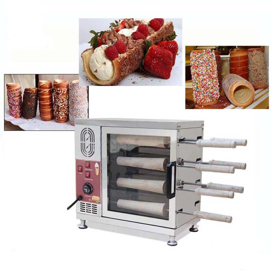 

Popular Hungary chimney cake oven commercial automatic electric chimney roll cake oven bread roll machine 110v 220v