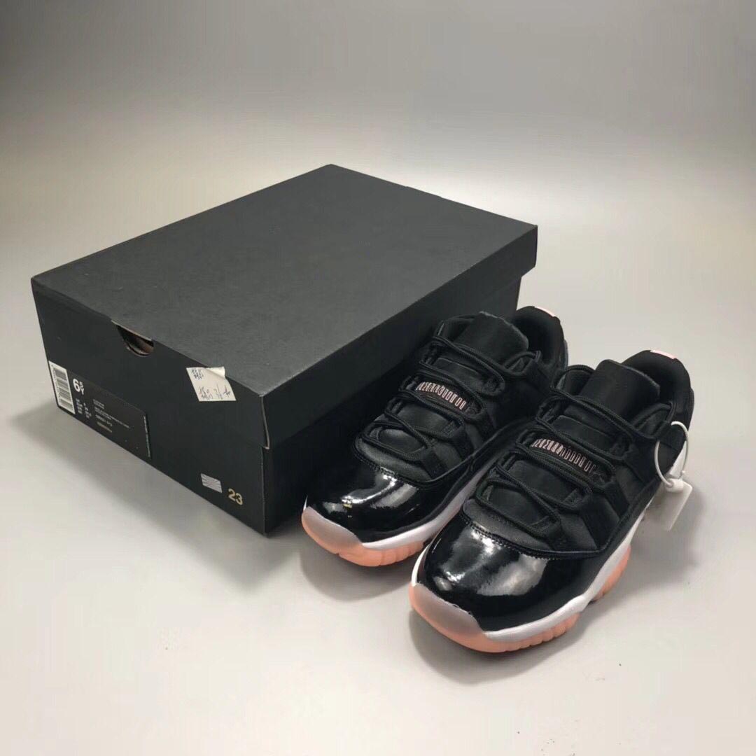 

2019 New Jumpman 11 XI Bleached Coral low women Outdoor shoes black trainers sports sneakers high quality, As shown 1