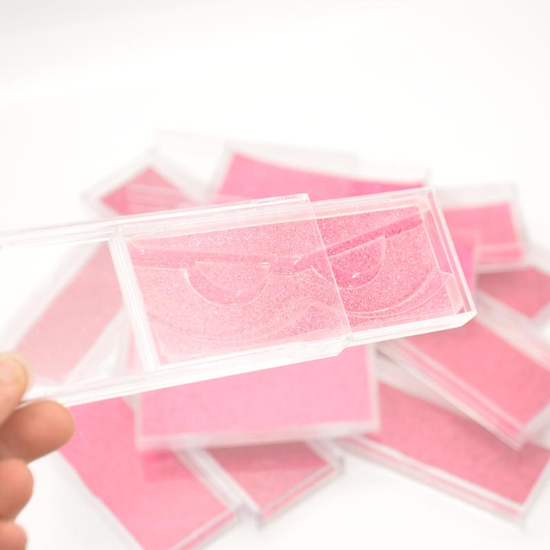 

wholesale lash case eyelash packaging box lash boxes packaging acrylic sliding plastic case with clear tray holder glitter paper