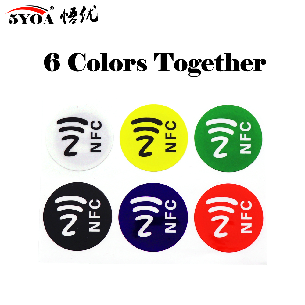 

6pcs/lot NFC Tags Stickers NTAG213 NFC tags RFID adhesive label sticker Universal Lable Ntag213 RFID Tag for all NFC Phones