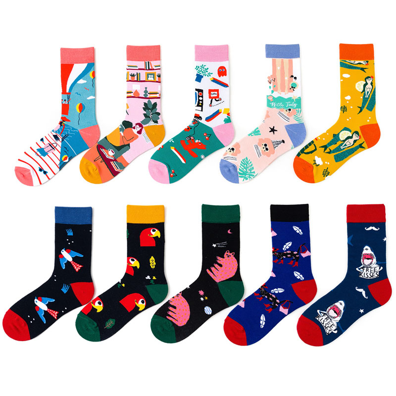 Women Slipper Socks Christmas Printed Socks Fun Elk Coral Fleece Socks Holiday Gift Socks Cotton Soft Casual Warm Socks