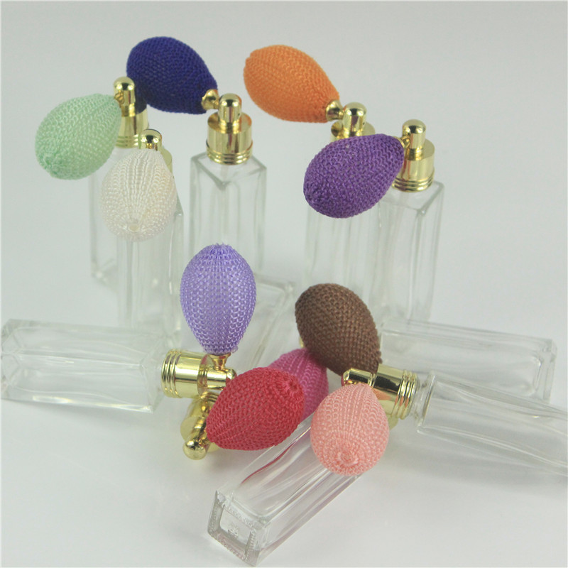 

5pcs/lot 10ml Empty Airbag Atomizer Perfume Bottles & Empty Parfum Case With Colorful Thick Glass Cosmetic Container