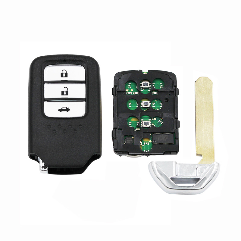 Remplacement intelligent à distance Fob clé 3 Bouton 434MHz 47 Chip pour Honda New City New Greiz Civic