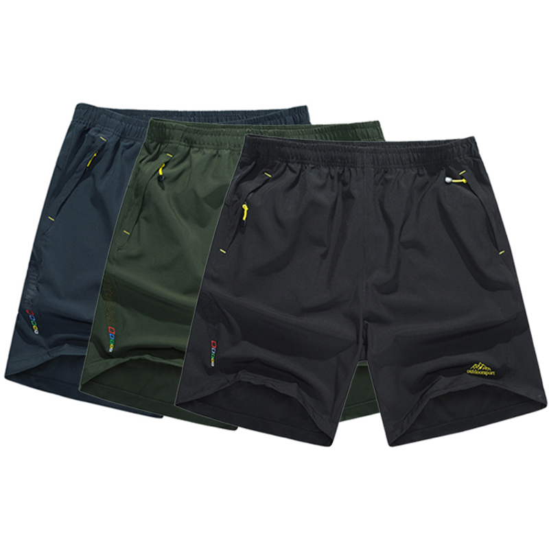 

5XL Men's Summer Quick Dry Breathable Shorts Running Shorts Men Outdoor Sportswear Climbing Hiking Camping Gym, Black