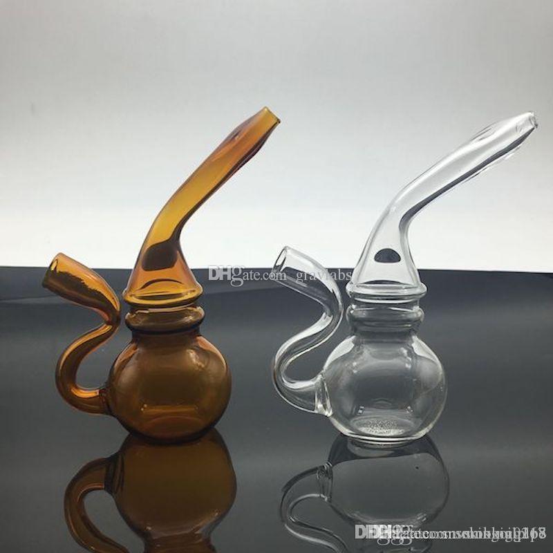 

Unique Glass Blunt Bubbler Pipe King Toke Glass Bubbler Joint and Blunt Bubbler Bong Hookah Bongs Glass Pipe Water Pipes Mini Travel Bong